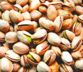 Los pistachos son frutos secos que tienen un buen efecto sobre la sudoración de los hombres.