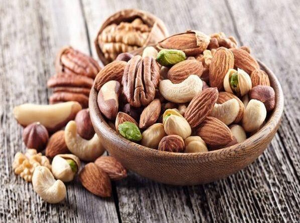 Nueces útiles para la potencia